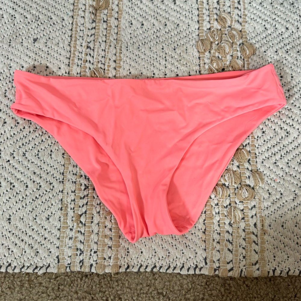 Vintage Y2K Victorias Secret Peach Coral Classic Hipster Bikini Bottom
